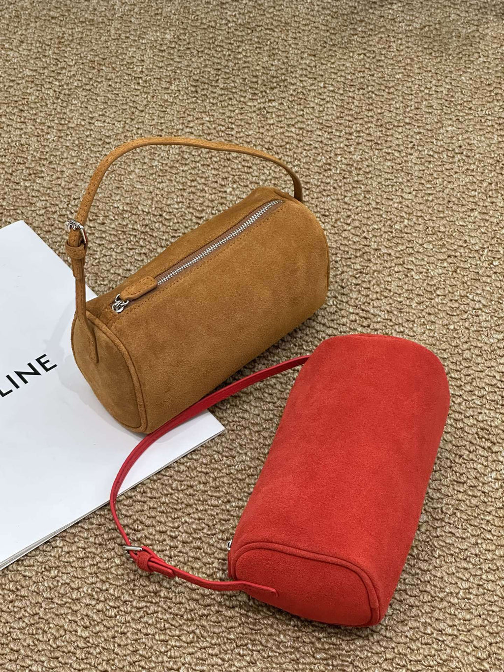 Retro Matte Cowhide Small Bag New Autumn And Winter Versatile Elegant Pencil Case Bag High-End Casual Genuine Leather Handbag