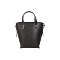 Genuine leather Simple tote bag for women elegant satchel purse antique tone