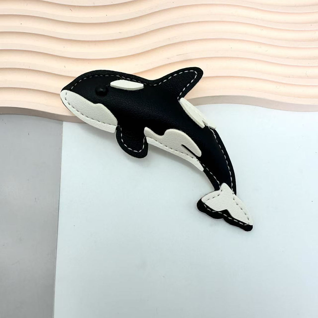 New-style Marine Animal Keychain Made Of PU Leather Shark