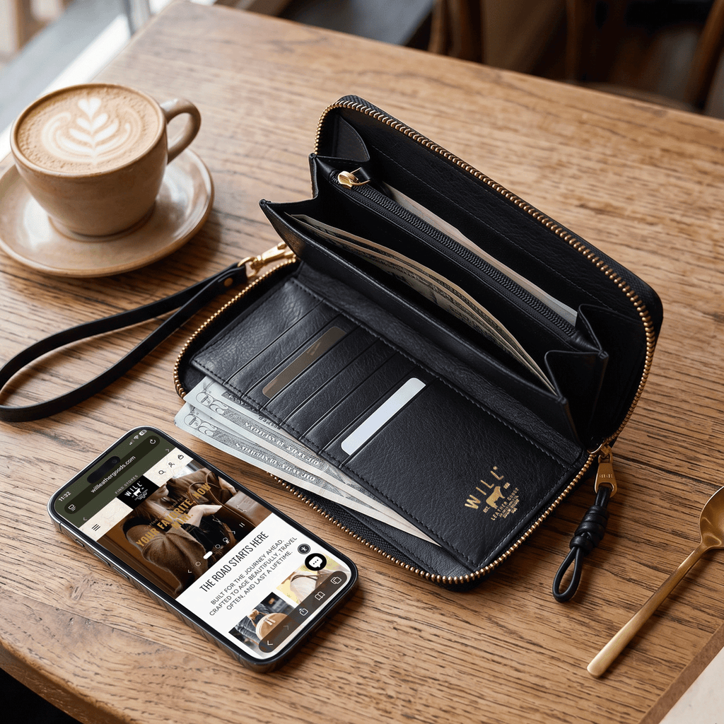 ITALIAN WRISTLET PHONE WALLET