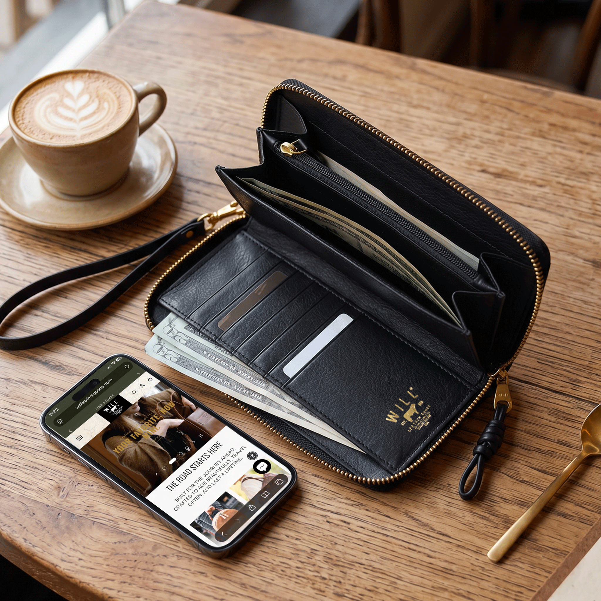 ITALIAN WRISTLET PHONE WALLET