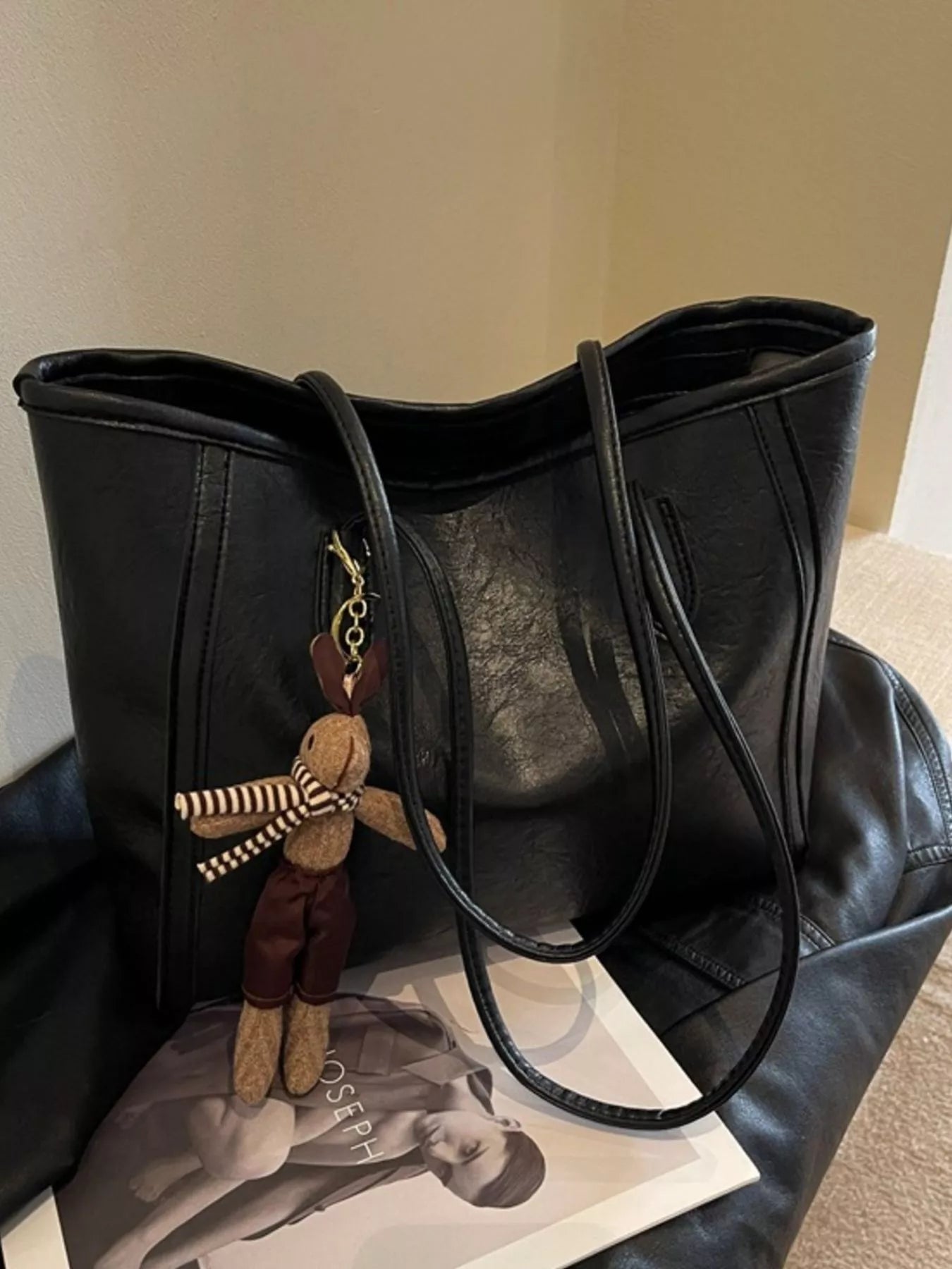 Leather Tote Shoulder Bag