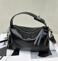 Top-grain Cowhide Hand-grain Tote Bag, High-end Versatile Small-batch Cross-border Genuine Leather Women's Bag