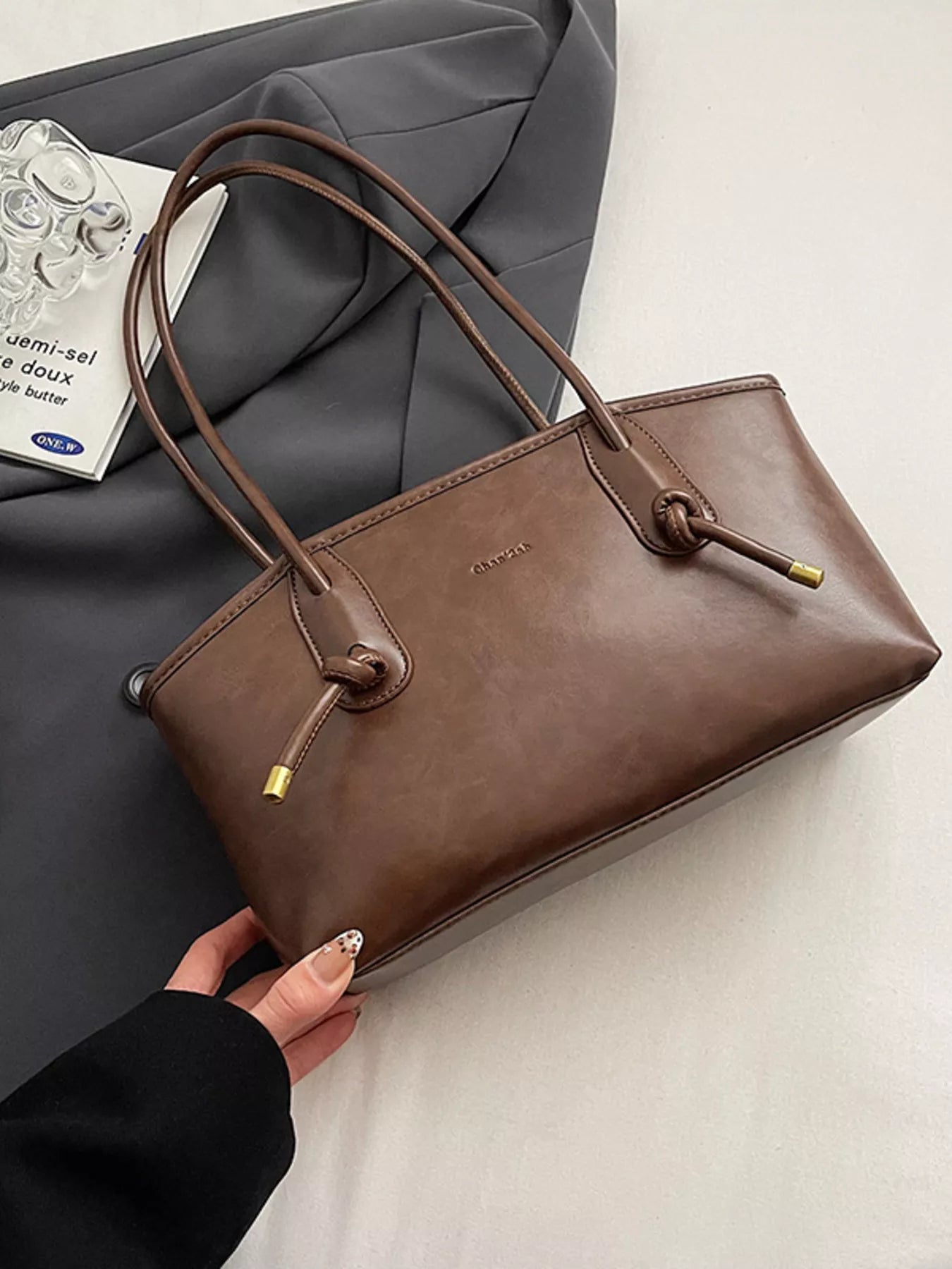 Vintage Style Leather Shoulder Bag
