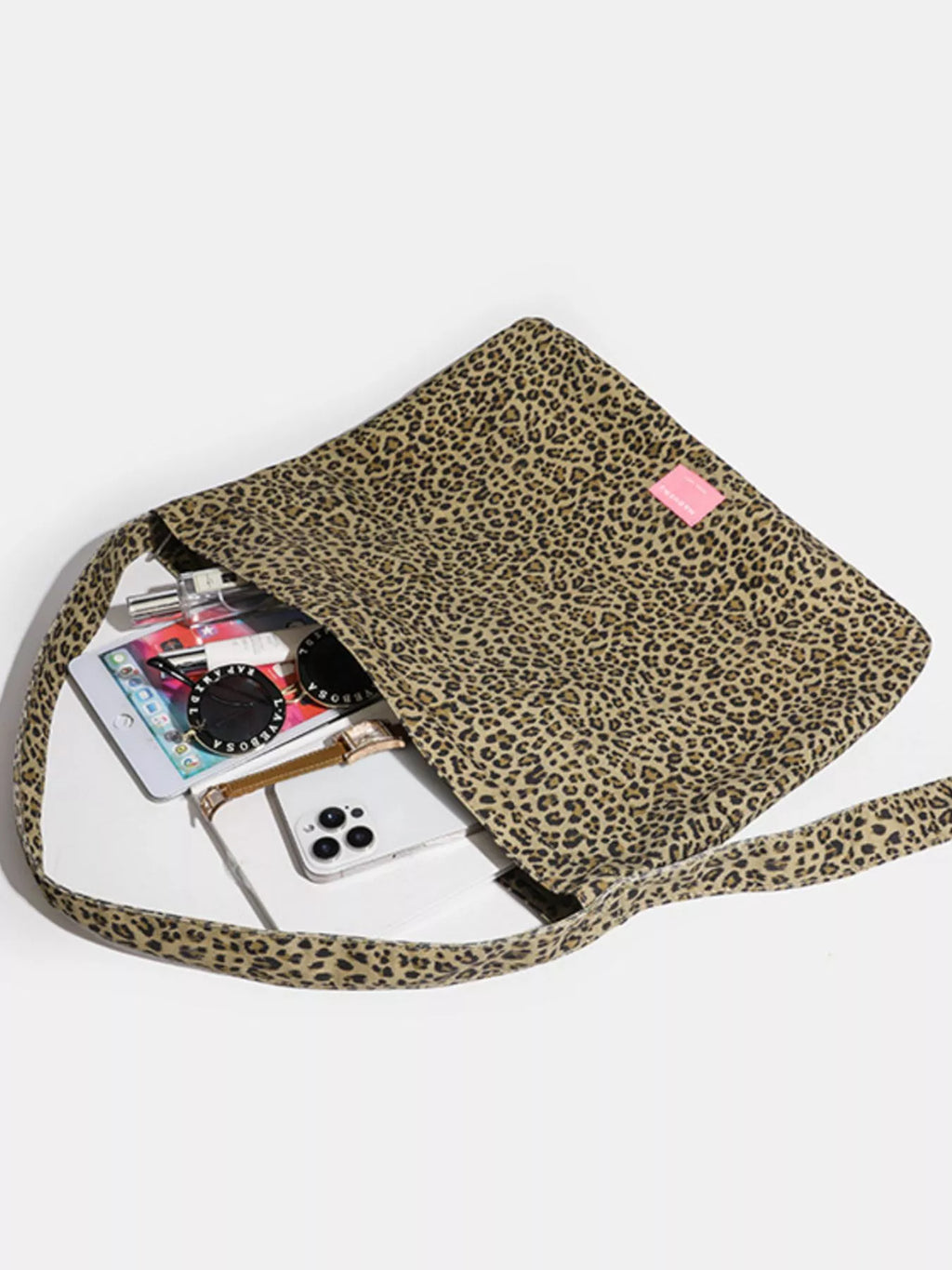 Leopard Print Casual Shoulder Bag