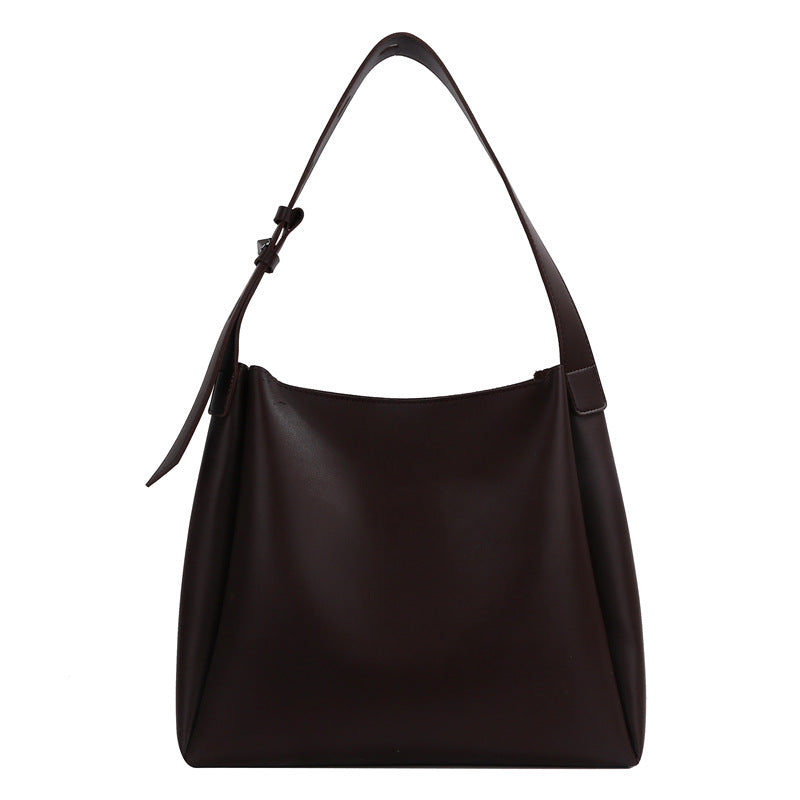 Womens Large-capacity Soft-leather Shoulder Bag