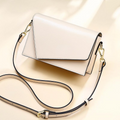 Genuine leather women's messenger bags geometric shape small square bag shoulder purse crossbody