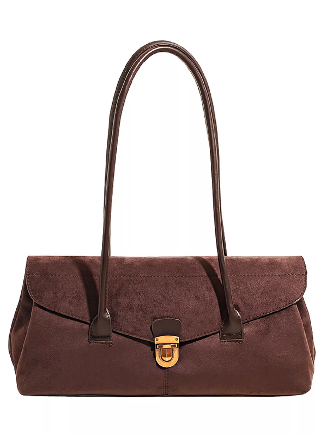 Vintage Buckle Closure Shoulder Bag