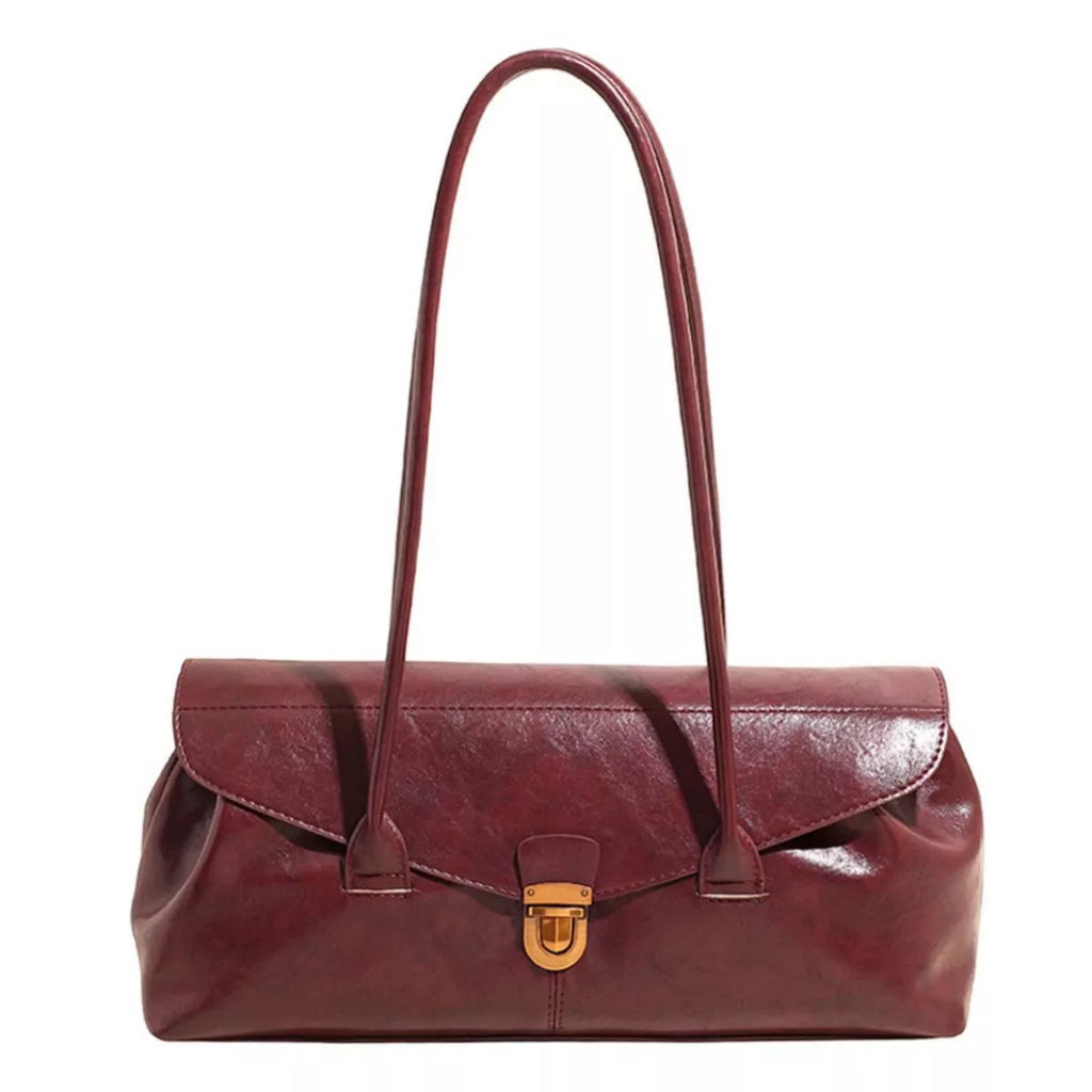 Vintage Style Leather Shoulder Bag