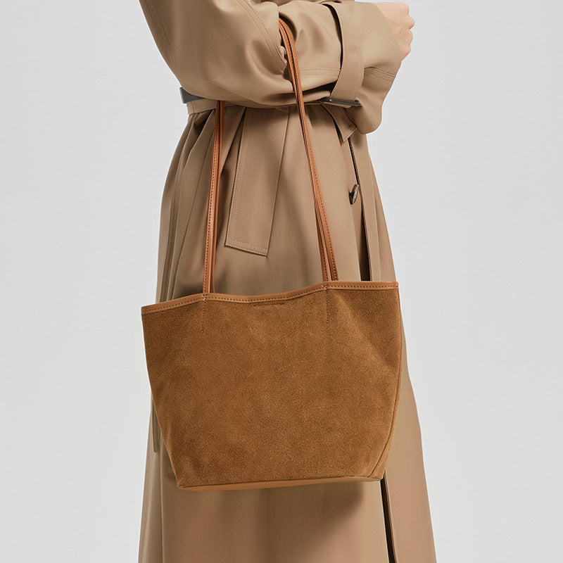 Tote Bag Womens Large-Capacity Genuine Leather Shoulder Bag