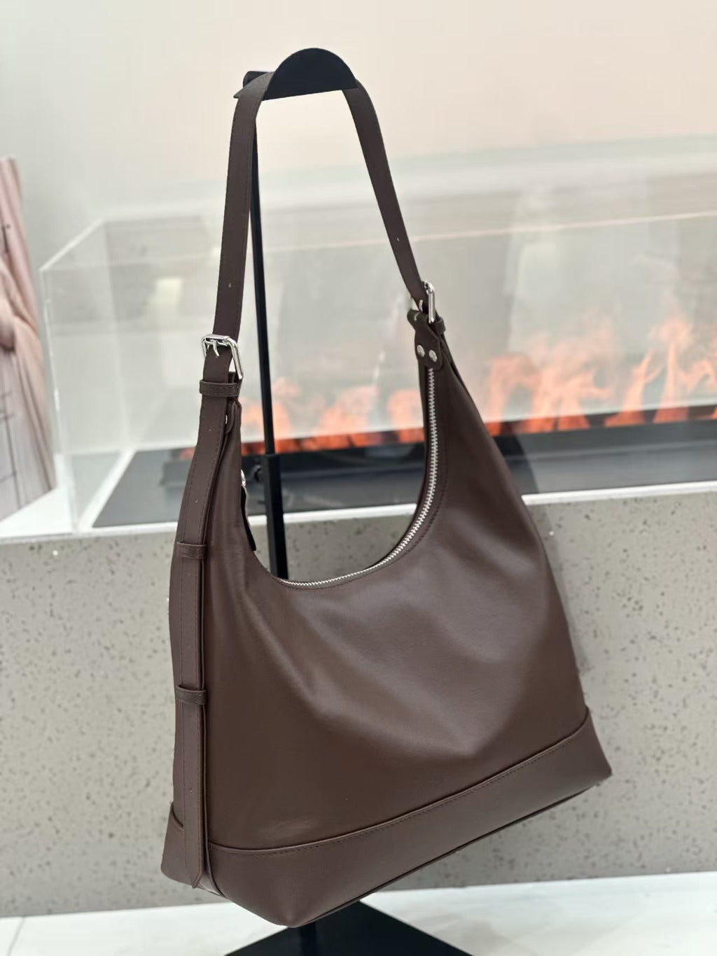 2026 New First-Layer Cowhide Underarm Bag For Women, Genuine Leather Shoulder And Crossbody Bag, Urban Simple Soft Leather Large Capacity Handbag