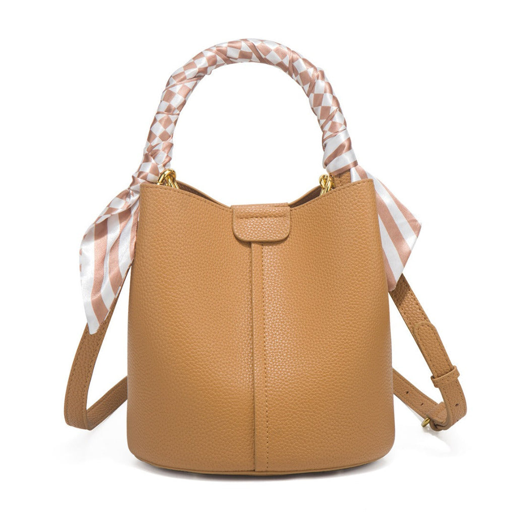 Chic Small Bucket Bag for Women – Handheld & Crossbody Design with Large Capacity for Daily Commute