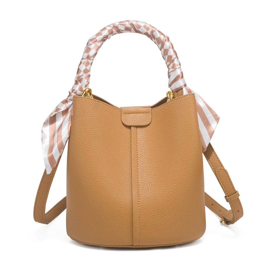 Chic Small Bucket Bag for Women – Handheld & Crossbody Design with Large Capacity for Daily Commute