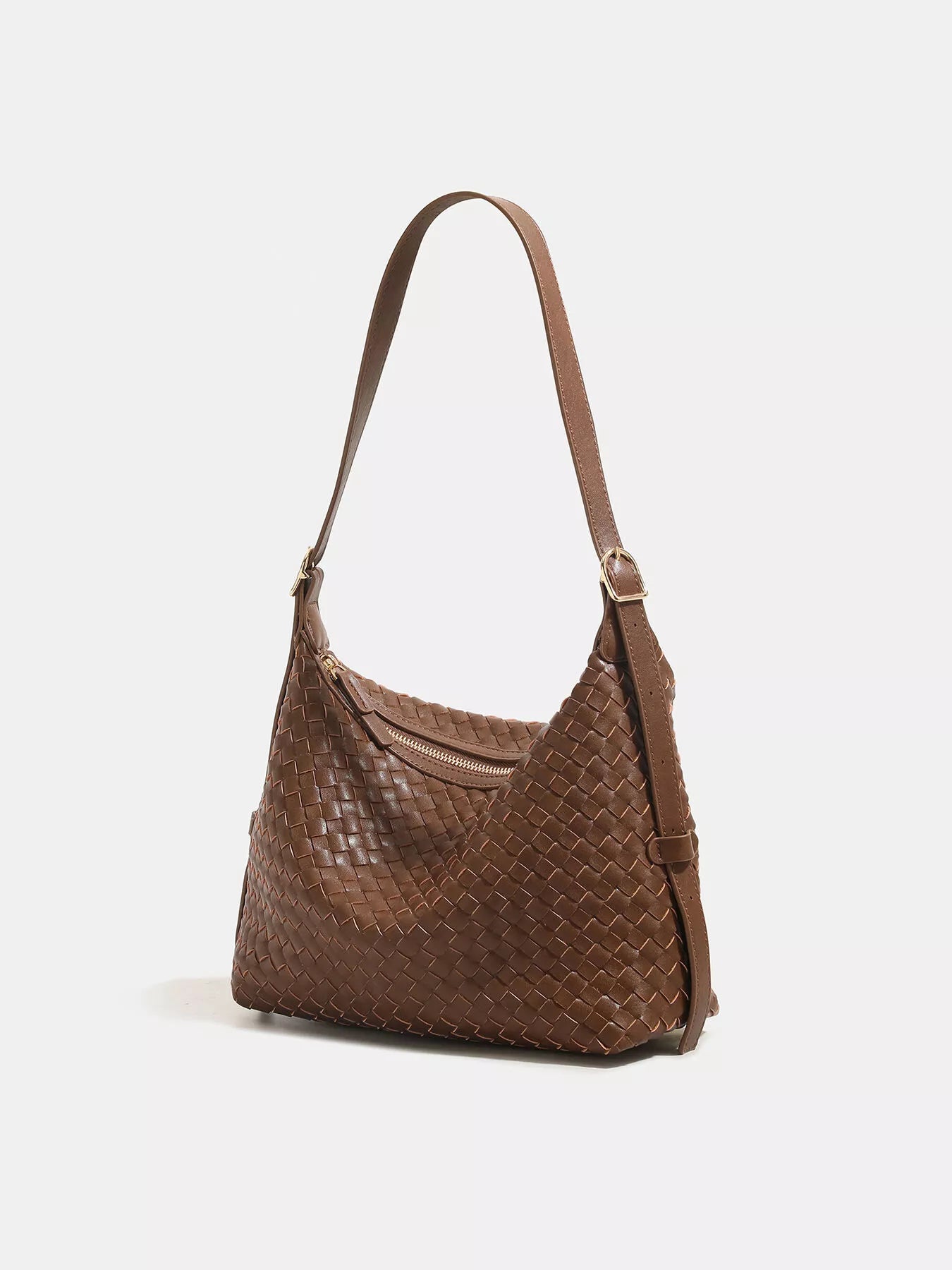Woven PU Leather Shoulder Bag