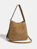Casual Faux Leather Shoulder Bag