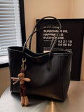 Leather Tote Shoulder Bag