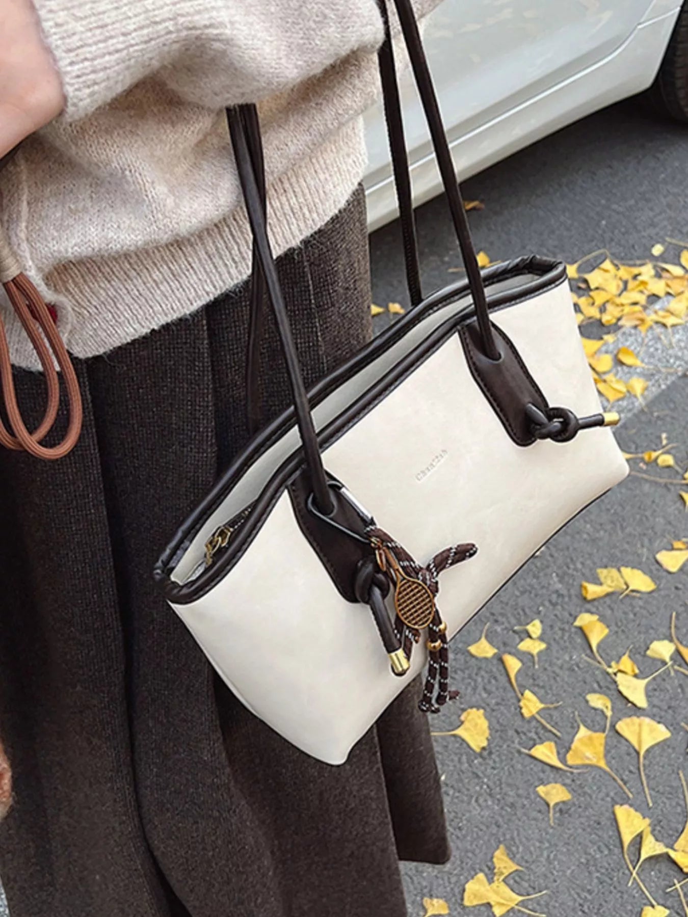 Vintage Style Leather Shoulder Bag