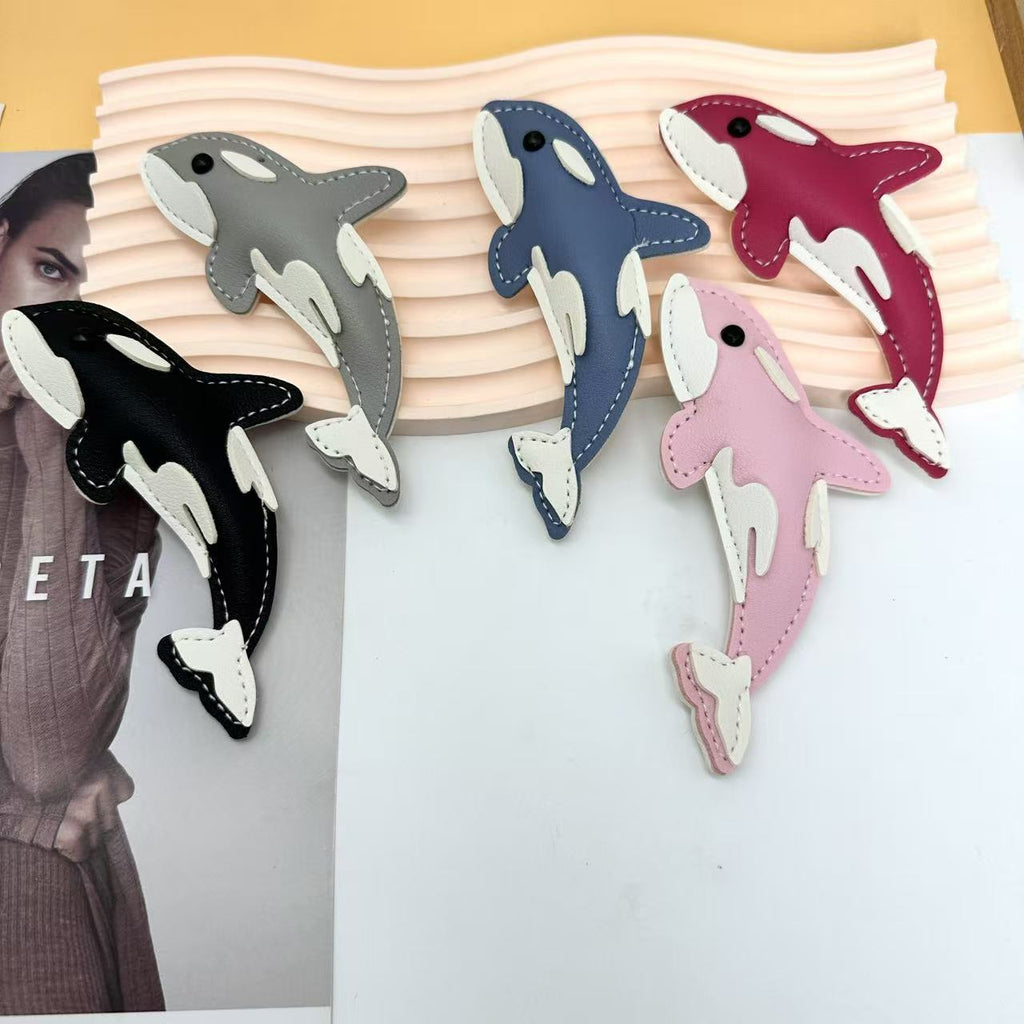 New-style Marine Animal Keychain Made Of PU Leather Shark
