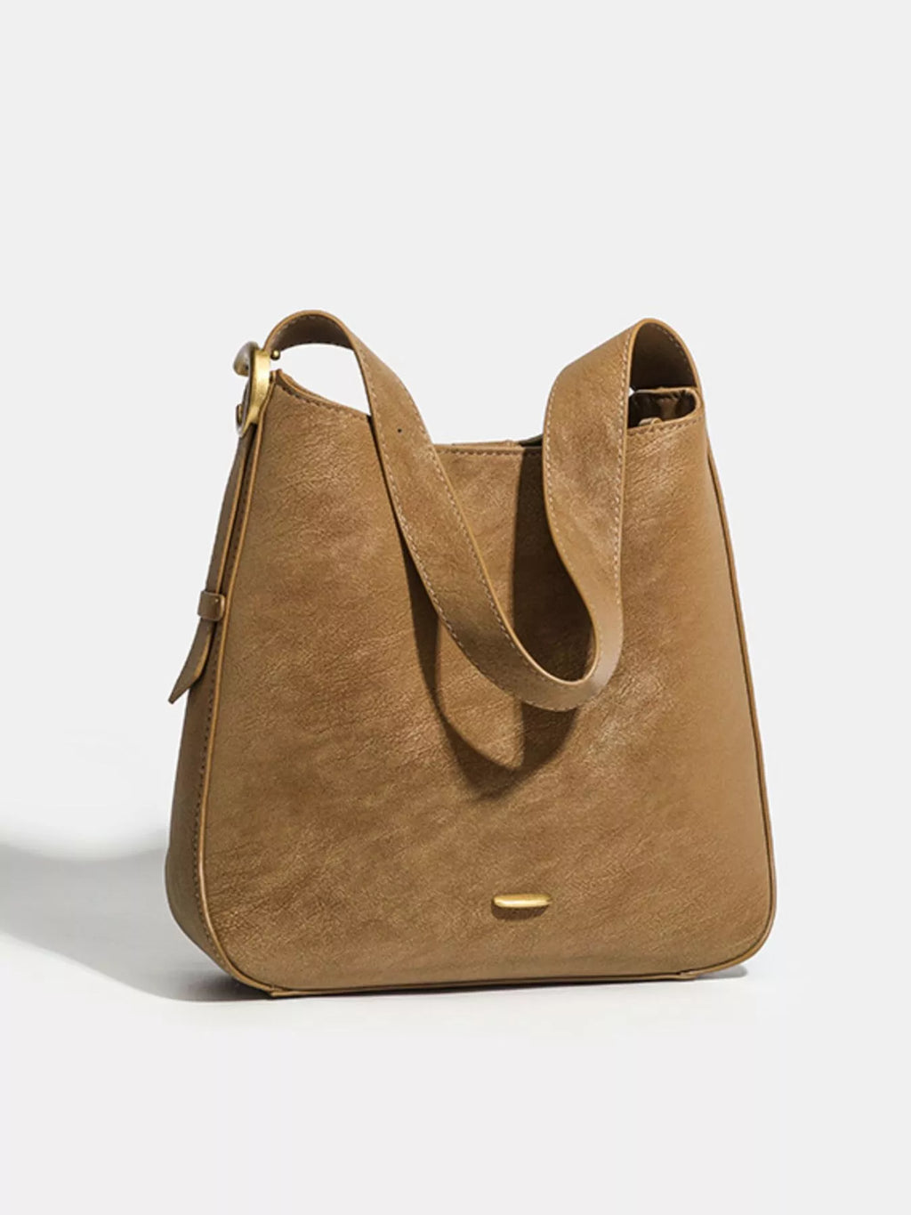 Casual Faux Leather Shoulder Bag