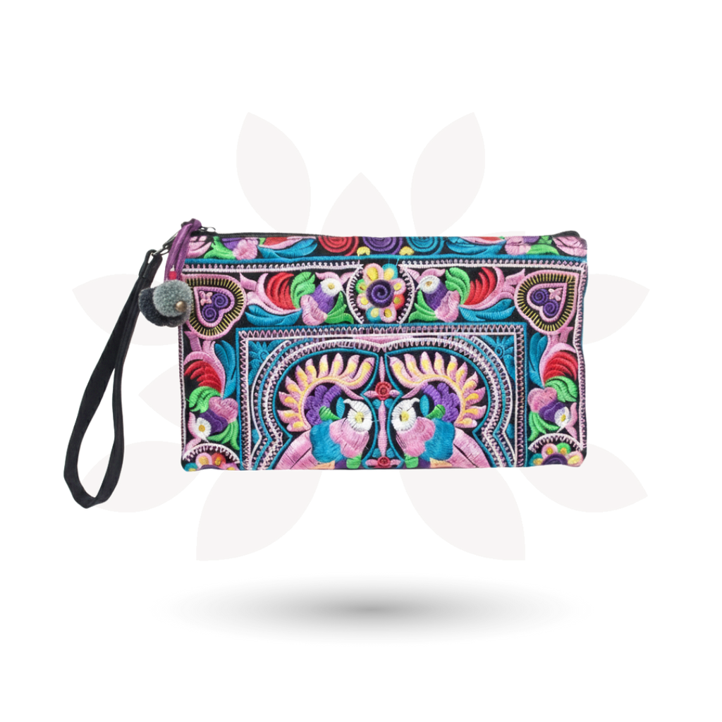 Prani Embroidered Hmong Wristlet - Thailand