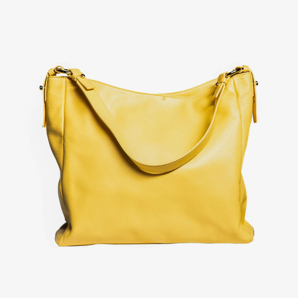 Sophia Full-Grain Leather Hobo Bag for Women – Shoulder & Crossbody Handbag