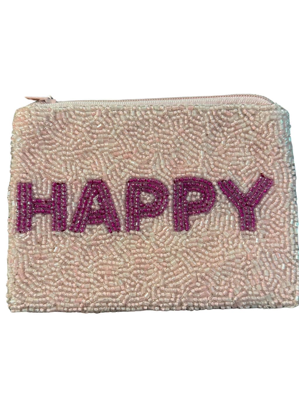 Happy Beaded Coin Purse