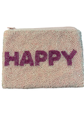 Happy Beaded Coin Purse