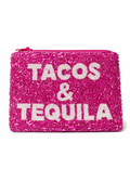 Tacos & Tequila Beaded Coin Purse