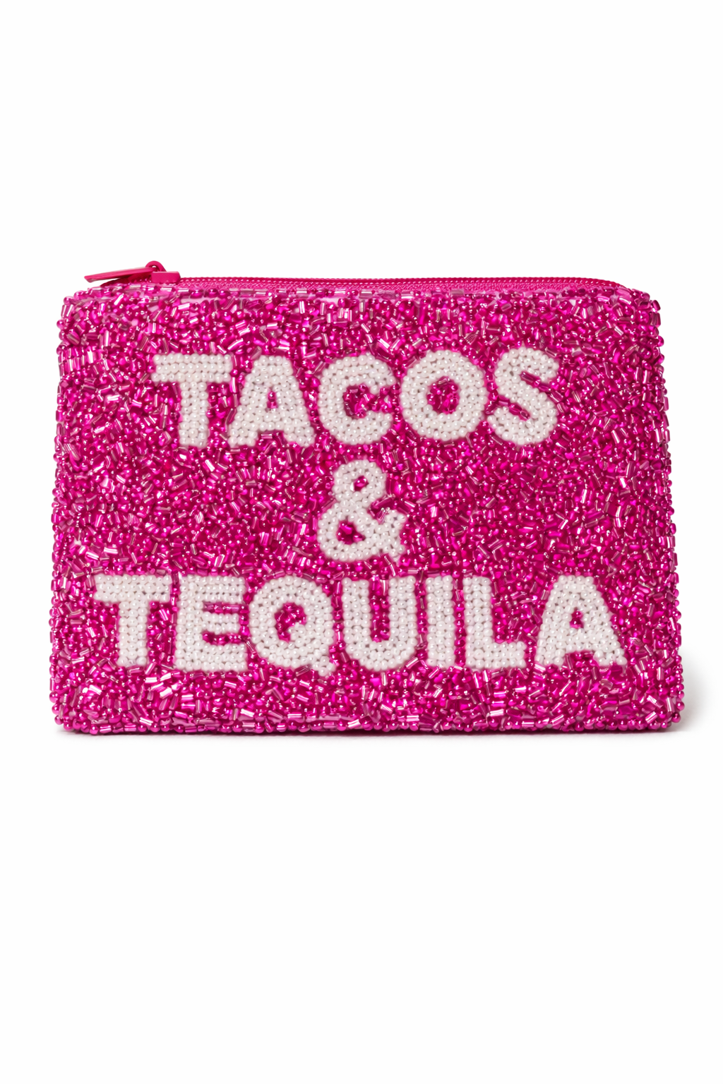 Tacos & Tequila Beaded Coin Purse