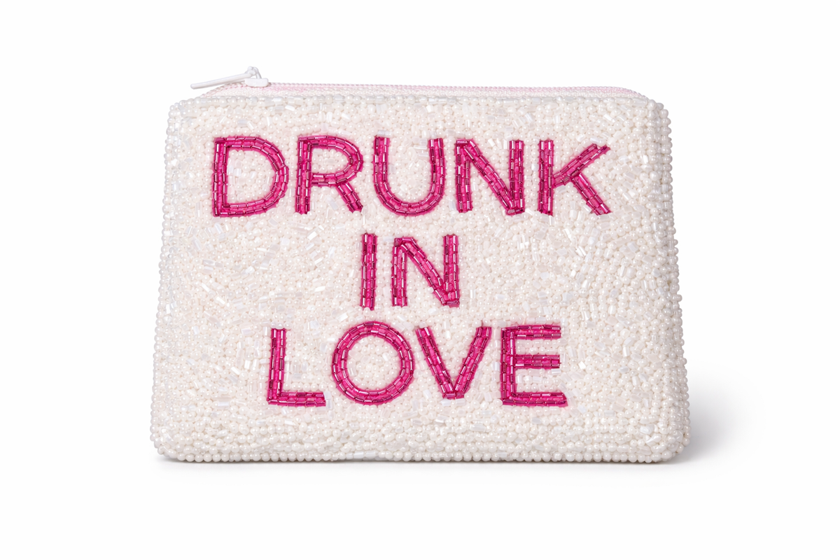 Drunk in Love Beaded Coin Bag