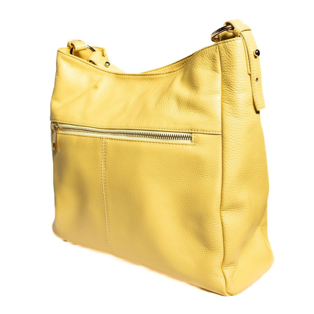 Sophia Full-Grain Leather Hobo Bag for Women – Shoulder & Crossbody Handbag