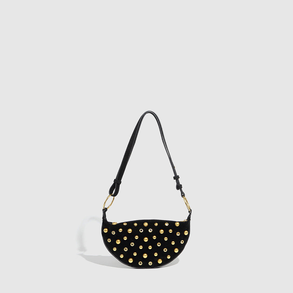 Motorcycle Retro Shoulder Bag Punk Rivet Rivet Crossbody Bag Women Bag