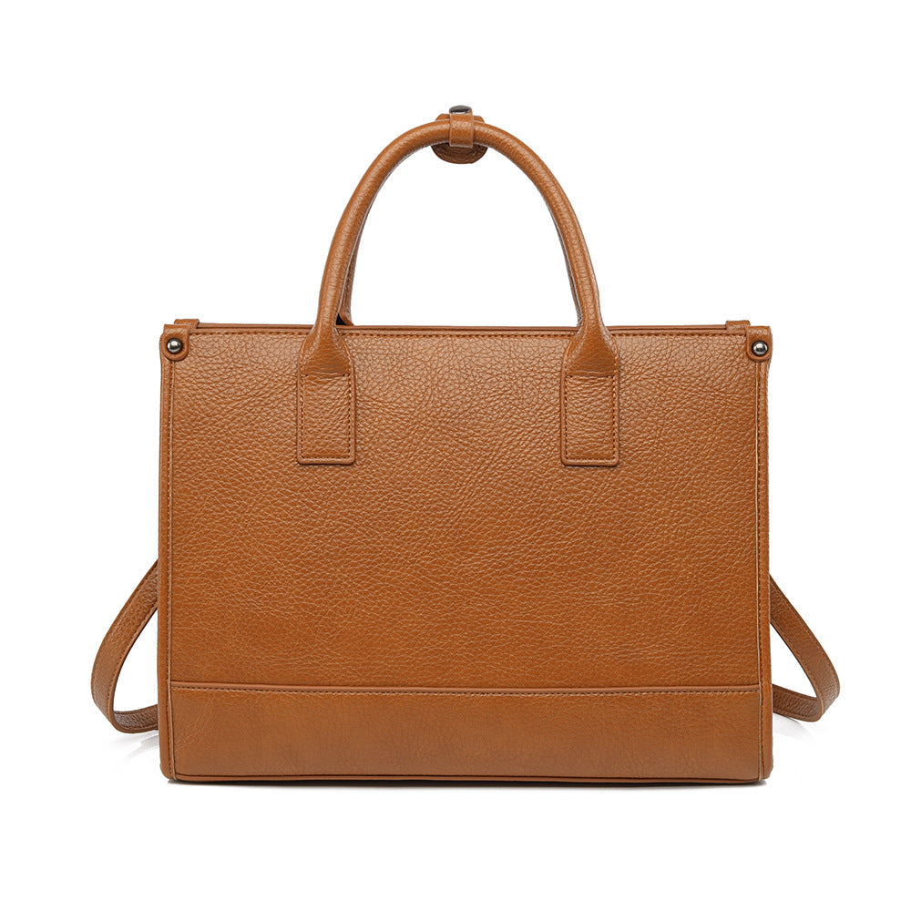 Tote Bag Simple Large Capacity Bag High Grade Shoulder Bag Texture Tote Women