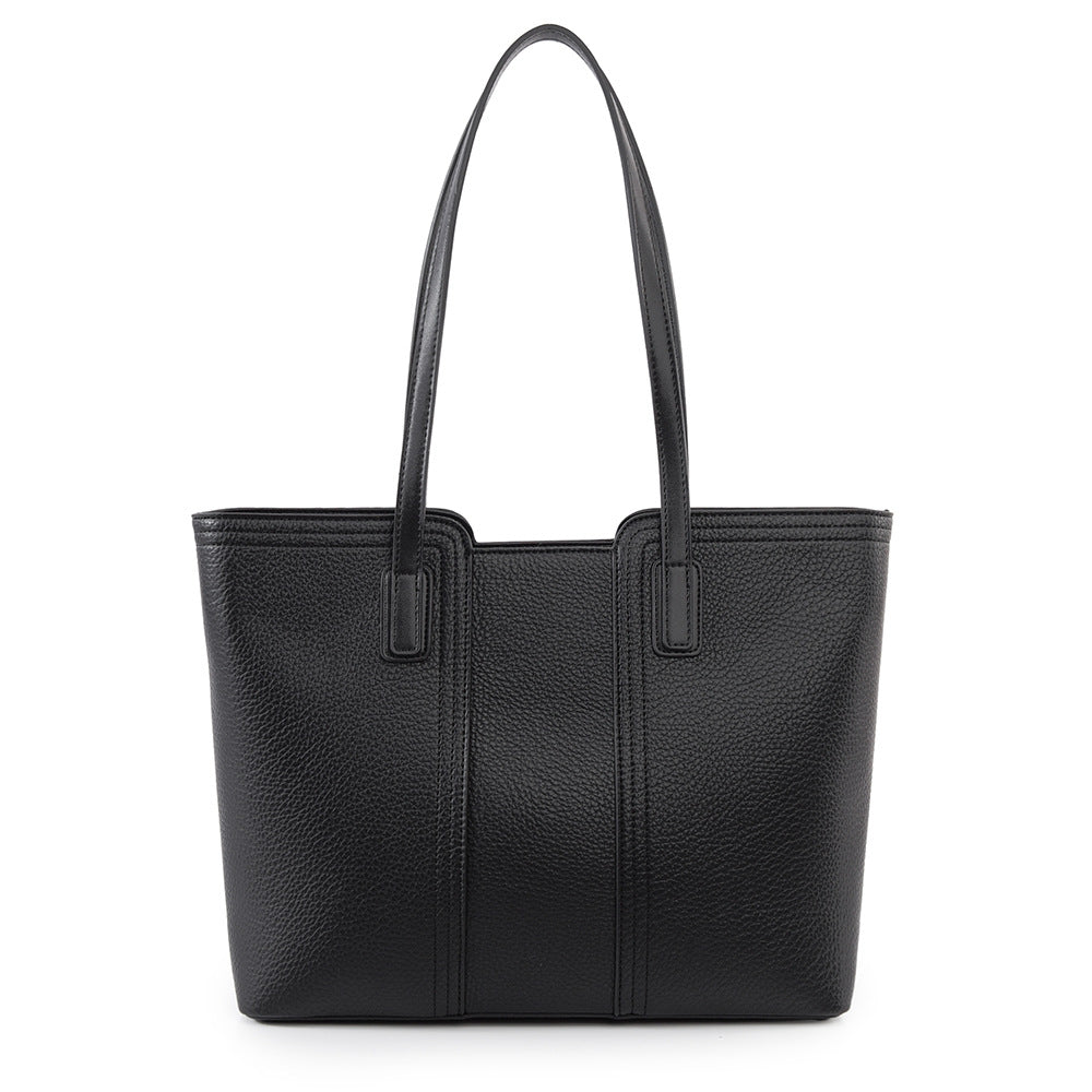 Tote Bag Simple Large Capacity Bag Women Retro Shoulder Bag Commuting Large Bag
