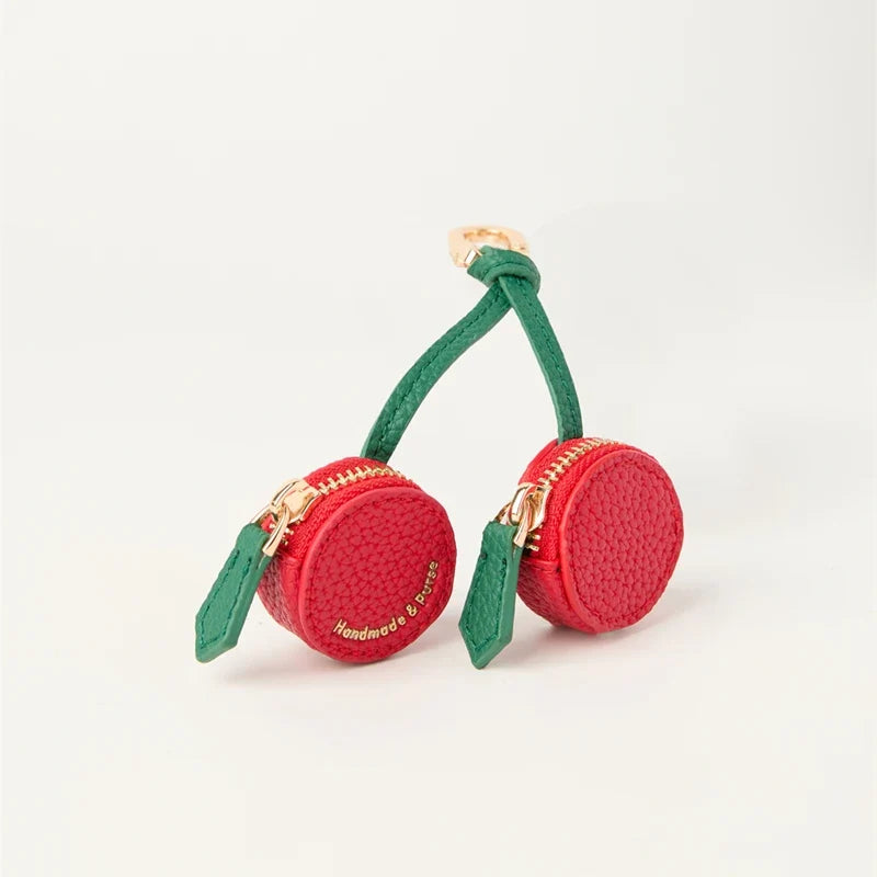 Cute Cherries Coin Purse Key Chain