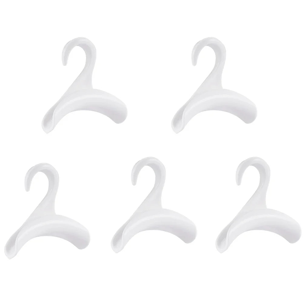 5pcs/set Arch Coat Rack Hook Bag Holder PP Material for Home Closet Storage Hat Scarf Shawl Purse Handbag Organizer Hooks