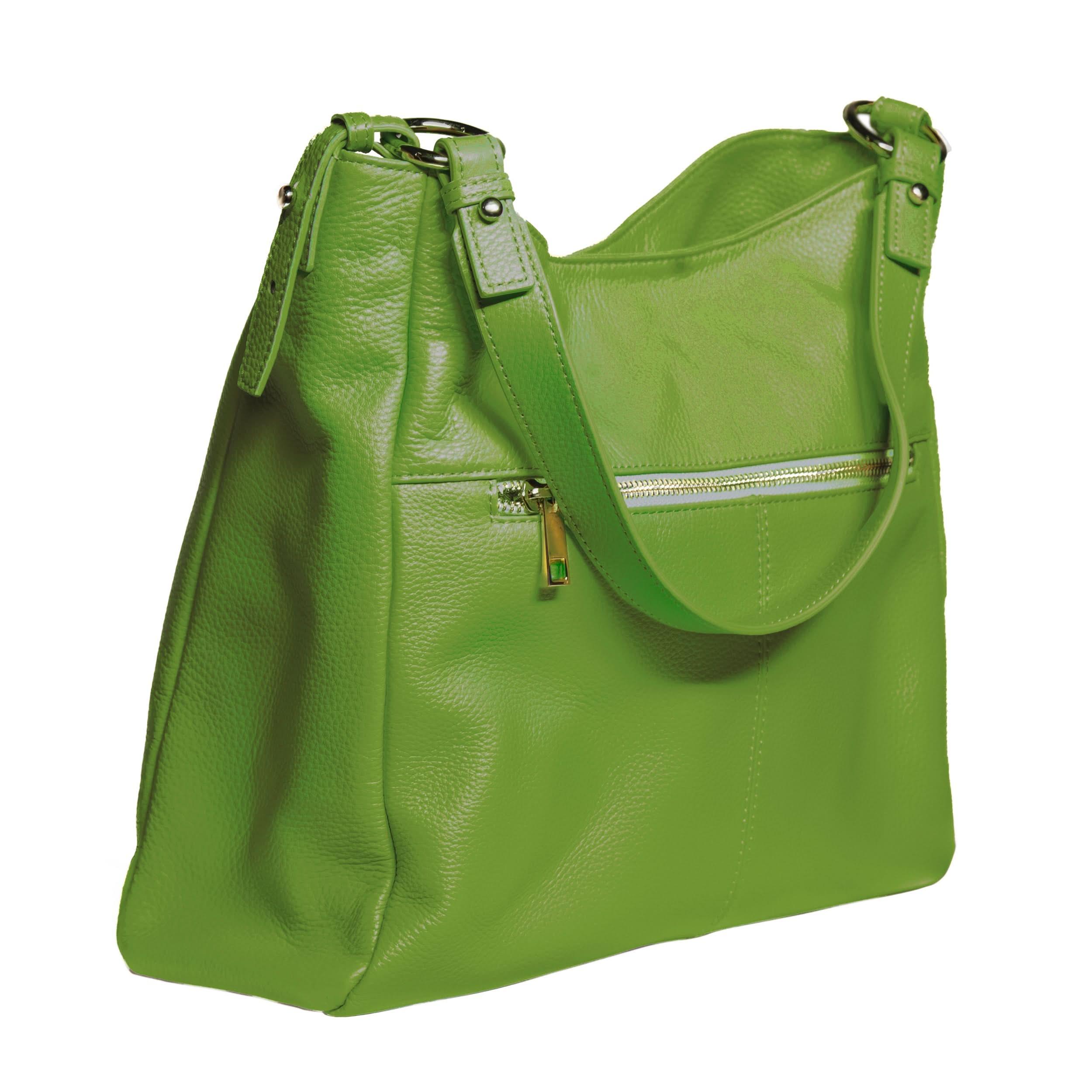 Sophia Full-Grain Leather Hobo Bag for Women – Shoulder & Crossbody Handbag