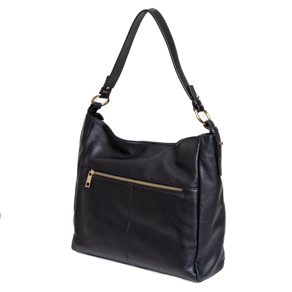 Sophia Full-Grain Leather Hobo Bag for Women – Shoulder & Crossbody Handbag