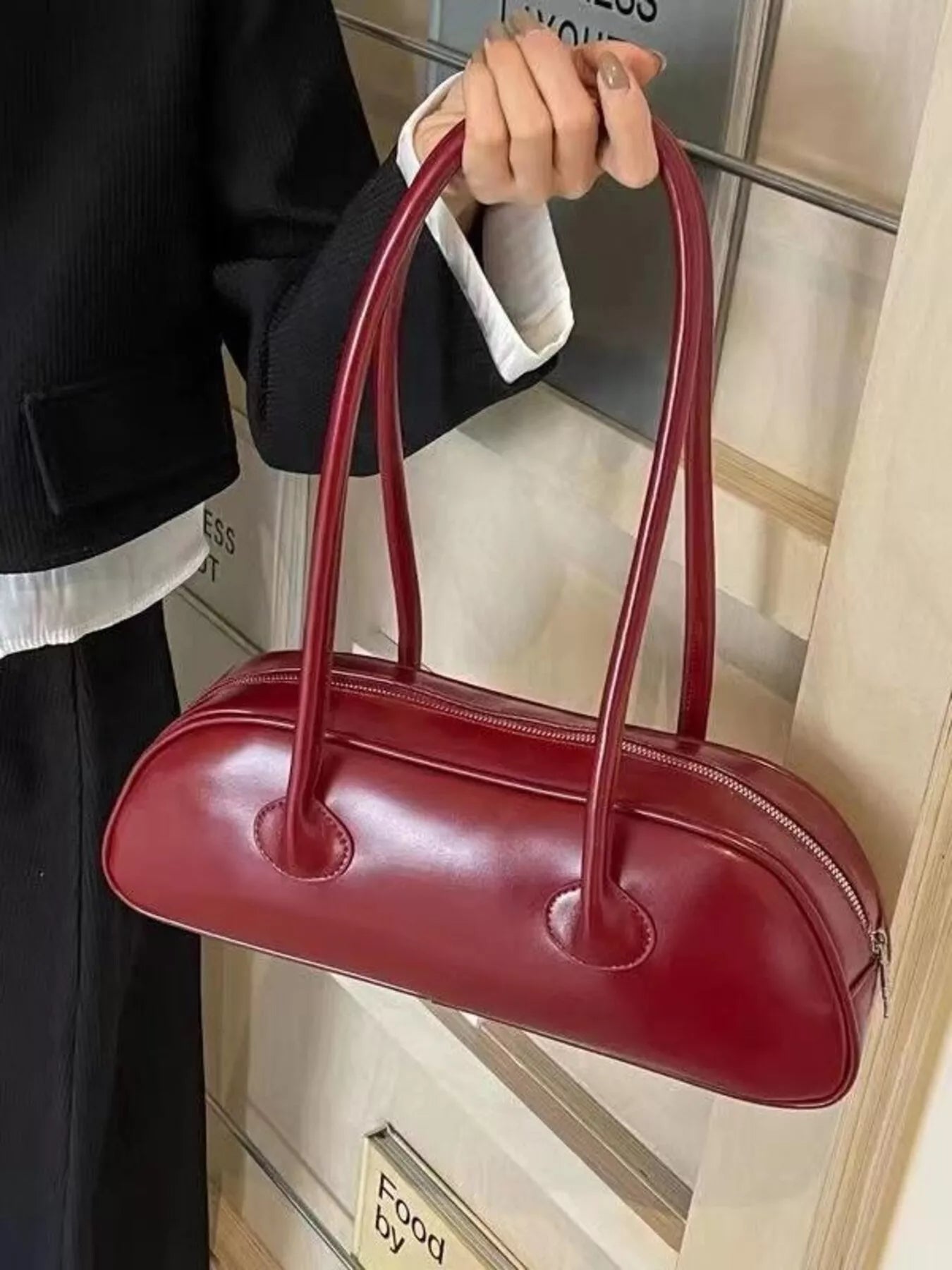 Retro Style Leather Shoulder Bag