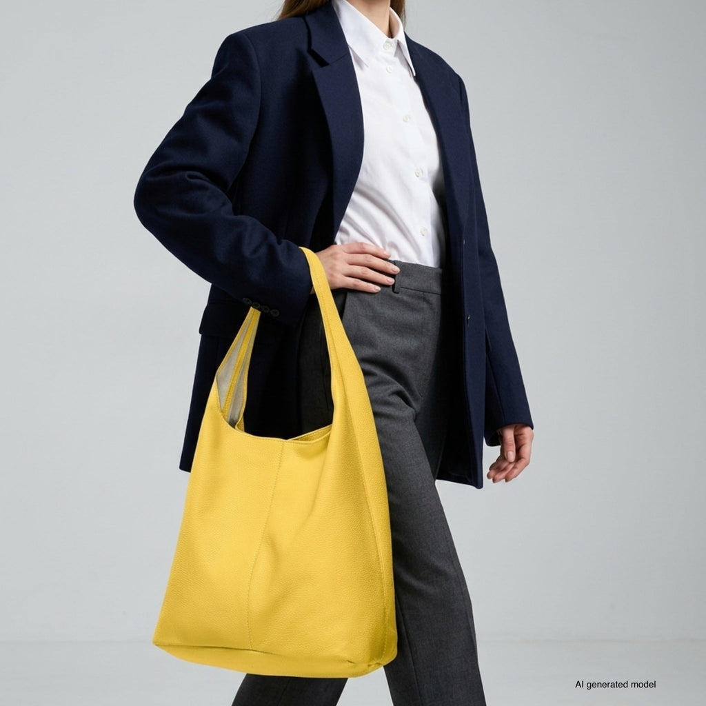 Italian Full-Grain Leather Hobo Bag | Siena
