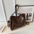 Vintage Style Leather Shoulder Bag