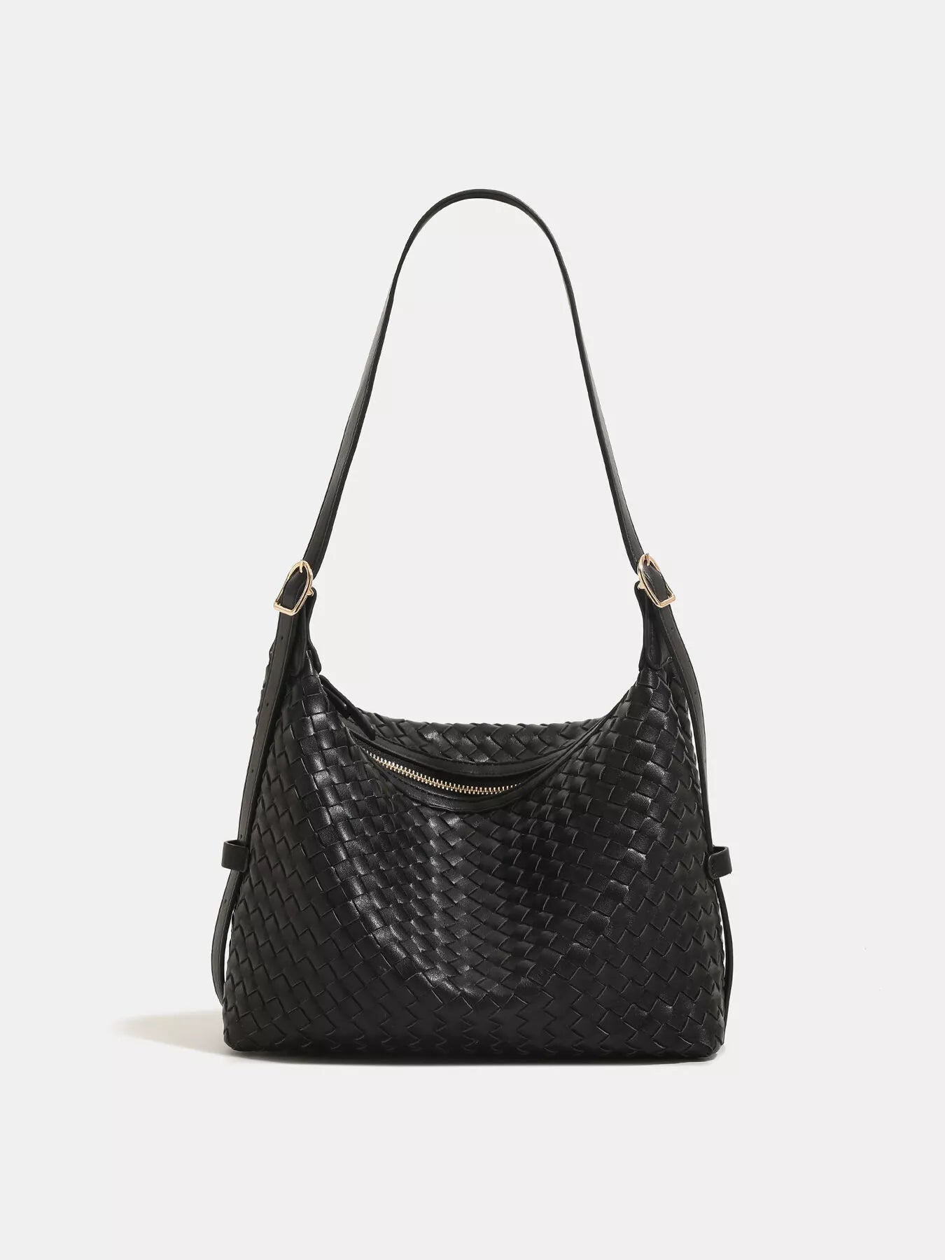 Woven PU Leather Shoulder Bag