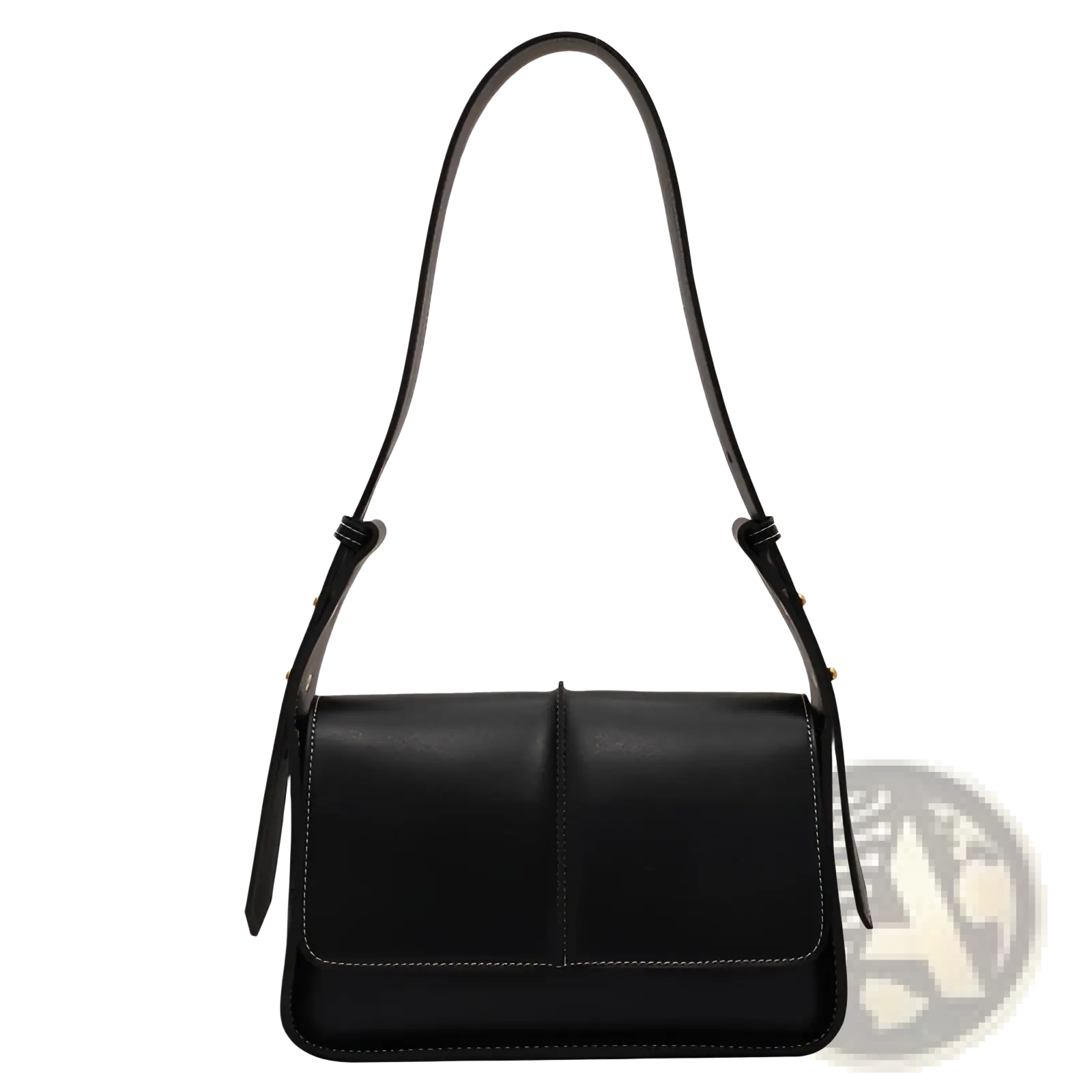 Brown Leather Crossbody Bag Minimalist Shoulder Purse