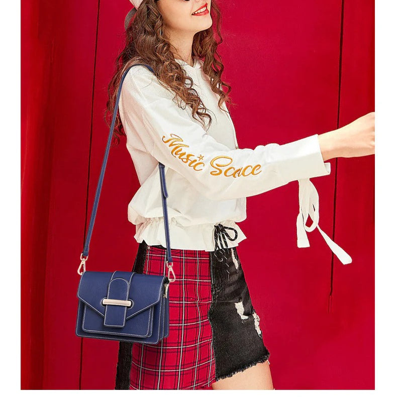 Genuine leather messenger bag fashion crossbody shoulder bag
