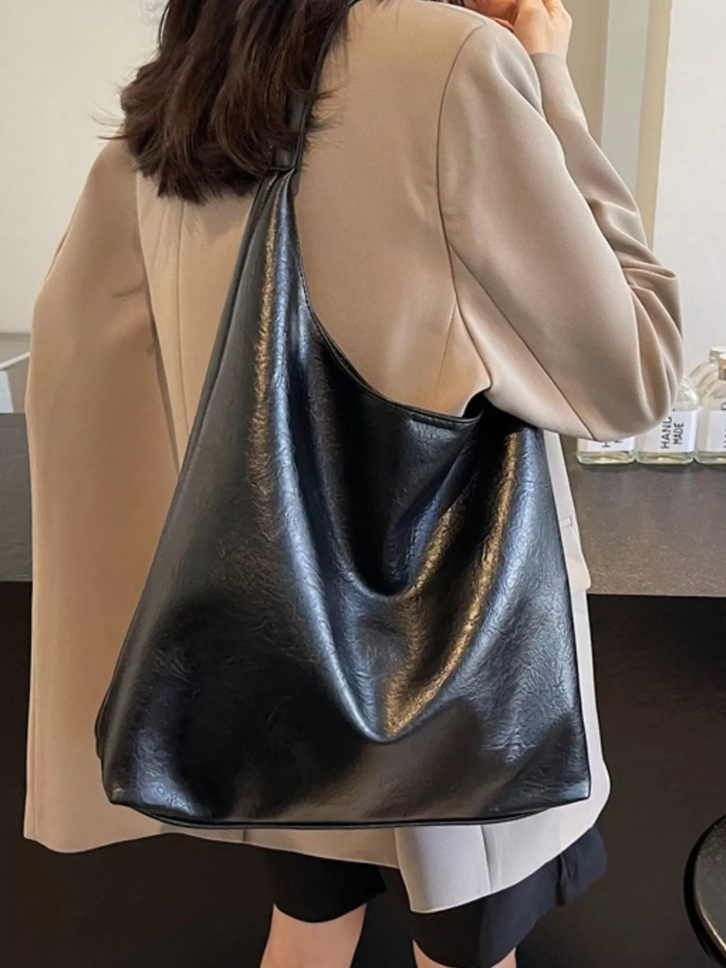 PU Leather Tote Bag