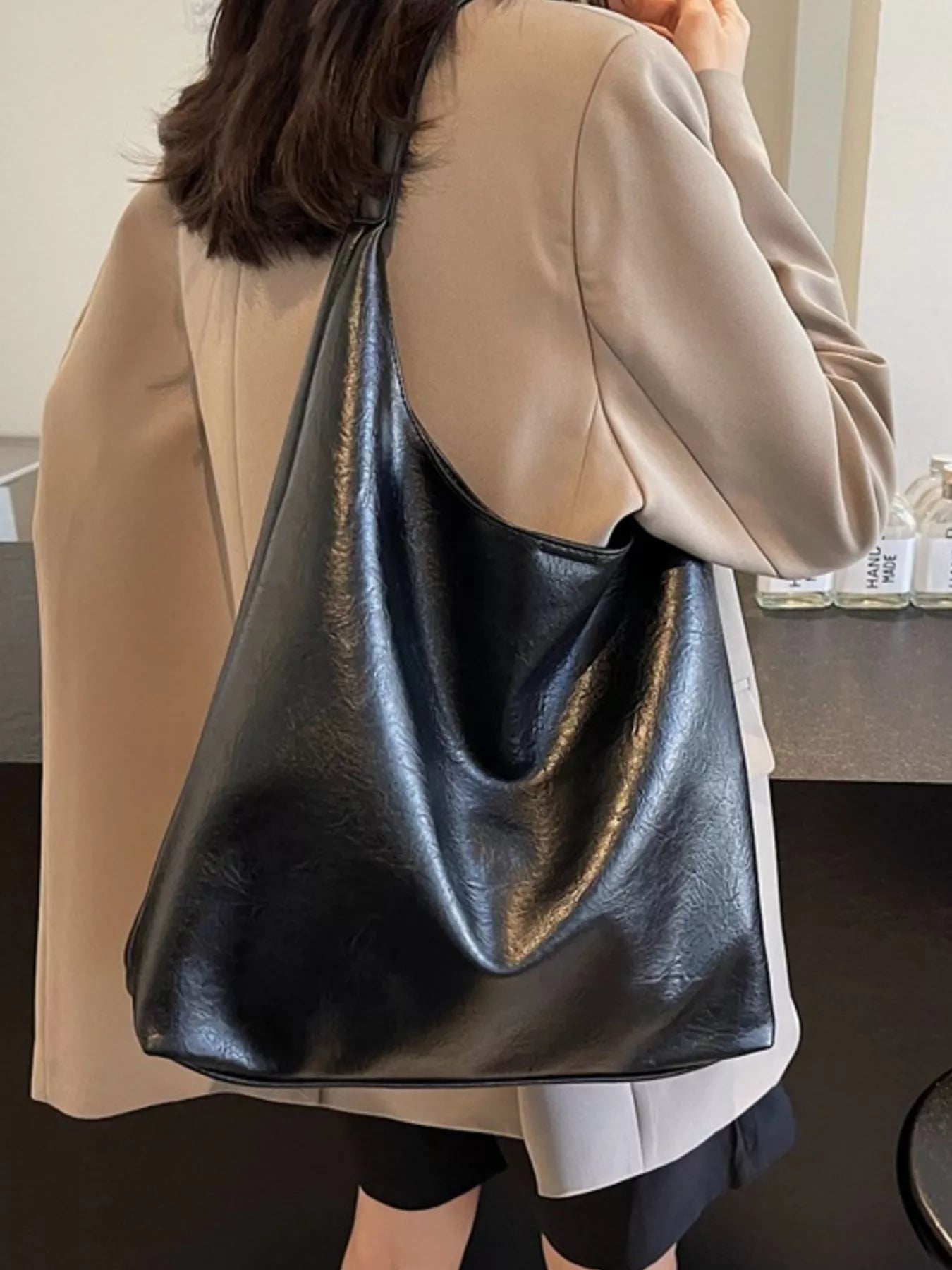 PU Leather Tote Bag