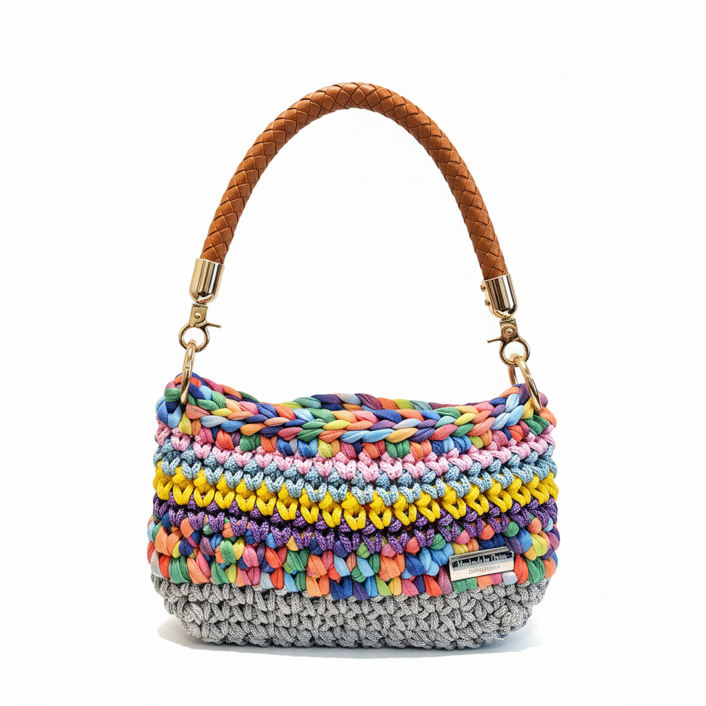 Sunbow Crochet Handbag — Handmade