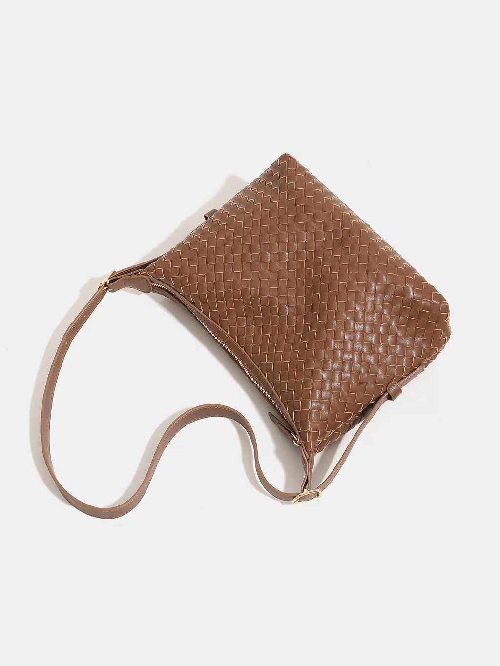Woven PU Leather Shoulder Bag