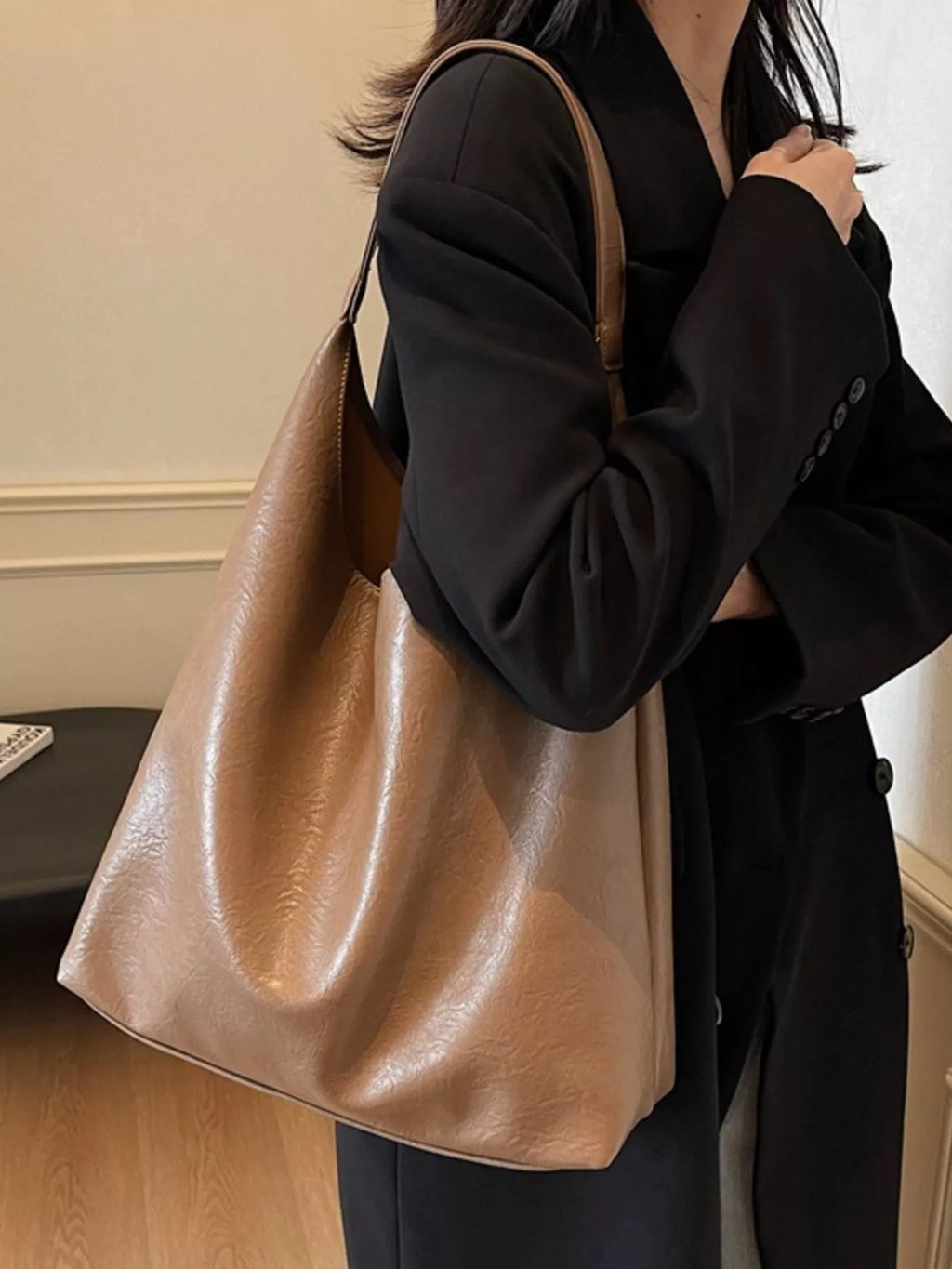 PU Leather Tote Bag
