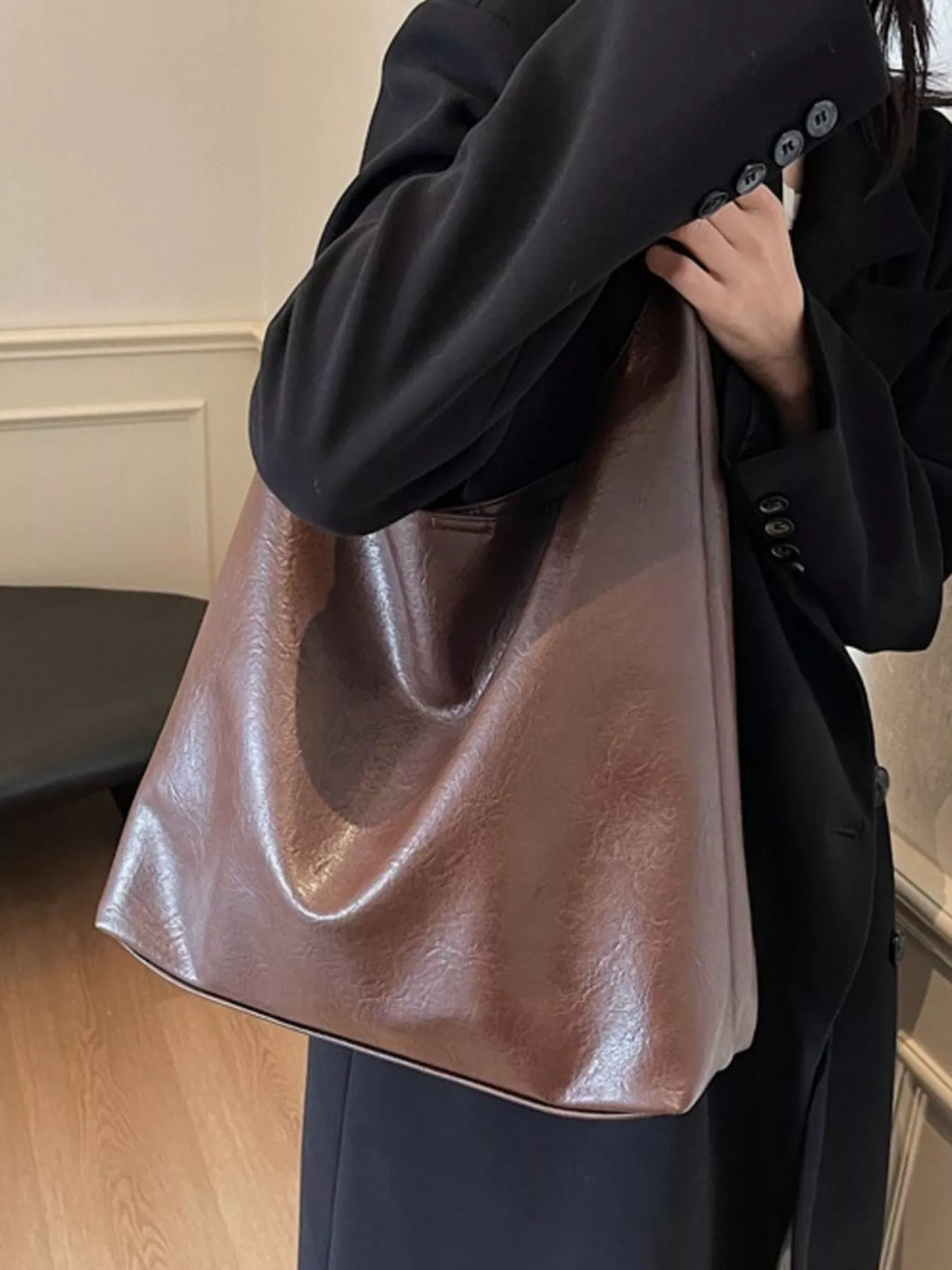 PU Leather Tote Bag